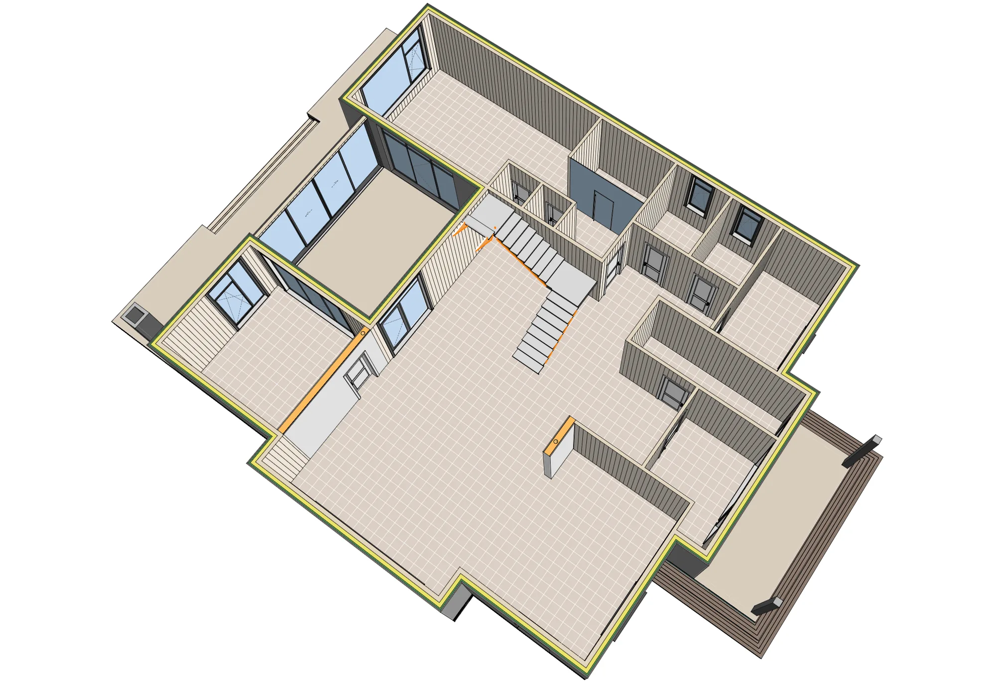 Опен Вилладж — План первого этажа с экспликацией